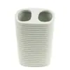 Conjunto 3 Peças para Banheiro Linhas Branco - Wolff