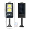 Luz Solar para Calle, Luz Exterior para Jardín, Luz de Pared con Sensor de Movimiento Corporal, Luz de Carretera Integrada Impermeable Cob, Ahorro de Energía Solar
