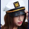 Accesorios de Lencería Sexy de las Tres de la Mañana Sombrero Negro de Cuero Sombrero de Policía Sombrero de Aeromoza Accesorios de Uniforme Body Completo Venta al por Mayor P010