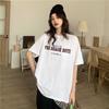 Algodão Puro Daifa Estilo Antigo Feminino Retrô Camiseta de Manga Curta Feminina Tendência Ins Solta Estilo Coreano Versátil Cinza Slim Fit Top