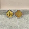 Shenzhen Shuibei Mismo Estilo Oro Puro 999 Tesoro de la Fortuna Aleación Gato de la Suerte Adhesivo Dorado para Teléfono Móvil para Atraer Riqueza Tienda de Oro