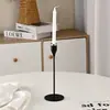Candelabro Europeo Adornos Pequeño Candelabro Mesa de Comedor Cena Romántica a la Luz de las Velas Juego de Tres Piezas Adornos Boda Adornos Galvanizados