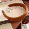 Diadema de lana alta craneal vintage mezclada otoño e invierno simple todo fósforo diadema perezosa para lavarse la cara en casa para mujer