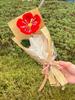 Buquê de palitos torcidos feito à mão DIY flores enviar Dia das Mães Dia dos Namorados presente de feriado saco de material de papoula