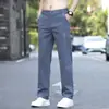 Calças Casuais Masculinas 2026 Novo Verão Finas Longas Roupa de Trabalho de Verão Esportivas Largas Retas para Homens
