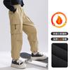 Calças Softshell Impermeáveis À Prova de Vento Quentes Forradas com Lã para Meninos e Meninas Crianças Grandes Ao Ar Livre Calças de Lã Calças Cargo