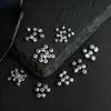 Cuentas espaciadoras S925 de plata de ley con diseño completo y patrones tallados, accesorios hechos a mano para pulseras y collares, nuevos accesorios versátiles vintage de estilo chino