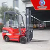 Empilhadeira elétrica 2 toneladas tipo carro de quatro rodas pequena hidráulica elevatória multifuncional de armazenamento manuseio empilhadeira