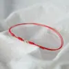 Novo tornozeleira de corda vermelha rica de design de nicho de alta classe pulseira de corda de perna trançada feminina de verão pulseira de corda masculina presente de casal