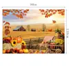Amazon Cosecha de Otoño Acción de Gracias Tela de Fondo Banderín Temático Bandera Colgante Tela de Fondo de Acción de Gracias