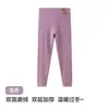 Calça térmica infantil, dupla camada e espessa para outono e inverno, modelo novo, calça de algodão para meninos, roupa íntima térmica para meninas, calça de camada base que retém o calor
