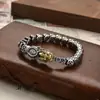 Pulseira Tecida Pixiu Étnica Artesanal Transfronteiriça Masculina Tendência Vintage Moda Personalizada para Atrair Riqueza