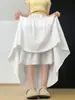 Saia Evasê Estilo Ballet para Mulheres, Saia Bolo Camadas Patchwork de Verão de Cintura Alta, Saia Midi Camadas de Alto Padrão Francês