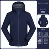 Chaqueta Funcional Otoño e Invierno Estampada con LOGOTIPO de Estilo Outdoor para Pareja Chaqueta Gruesa para Hombres y Mujeres de Soft Shell para Montañismo Chaqueta con Capucha a Prueba de Tres Elementos