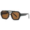 Gafas de sol irregulares de doble haz europeas y americanas 2025 nuevas gafas de sol rojas de moda transfronterizas de Internet gafas de sol personalizadas
