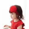 Diadema para Bebé Estilo Coreano Accesorios para el Cabello Rojo Rosa Blanco Encaje Flor Flor Hueca Diadema Cinturón Estirado Tocado para Niños