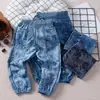 Jeans de Mezclilla para Niños Tipo Algodón Verano Nuevo Estilo Pantalones Casuales para Niñas Modernos Elegantes Versátiles Pantalones de Mezclilla para Exteriores Pantalones para Niños
