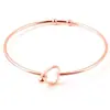 A Joia de Aço Inoxidável Mais Vendida da Amazon, Pulseira Geométrica, Pulseira Aberta Fashion e Simples em Formato de Coração