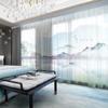 Cortina de estilo chino para toda la casa, nuevo estilo chino, complejo Jiangnan, arquitectura clásica de Huizhou, sala de estar, villa, pantalla de ventana con sombreado