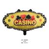 Balão Dado de 22 Polegadas Corações Um Pôquer CASINO Balão de Filme de Alumínio Quadrado Copas Espadas Pacote de Balões de Paus