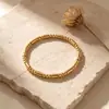 Pulsera de moda personalizada de acero inoxidable europea y americana para mujer, electrochapada de alta gama, no se decolora, joyería de pulsera de acero de titanio de lujo ligero