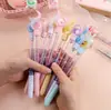 Caneta Estudante Celebridade da Internet Líquido de Fada Areia Gel Caneta Gel Criativa Crianças Estudante Prêmio Presente de Aniversário Caneta Gel de Areia Líquida