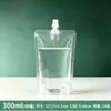 Sacos com Bico Auto-Suportes Transparentes, Descartáveis de Grau Alimentício para Leite de Soja, Chá com Leite, Sucos, Embalagens para Levar Líquidos de Medicina Tradicional Chinesa Venda por Atacado