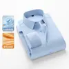 Chegada Nova Inverno 2026 Camisa Masculina Manga Longa com Plus Velvet Não Amassa Top Masculino Alta Elasticidade Camisa Térmica Jaqueta Masculina Atacado