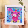 Enfeites de Pintura de Diamante, Adesivos de Desenho Animado DIY Fofos Feitos à Mão, Porta-Retratos de Acrílico, Pinturas Decorativas, Decorações para Quarto e Sala de Estar no Atacado