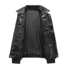 Estilo Nuevo 2024 Primavera y Otoño Duffy Atractiva Chaqueta de Cuero para Motociclista Hombres Primavera y Otoño Holgada Casual Chaqueta de Cuero Americana Sentido Avanzado