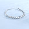 Nova Pulseira de Diamantes em Linha Única Estilo Coreano Diamantes Simples Feminina Zircônia Pulseira para Namoradas Acessórios Pequeno Presente