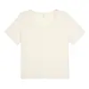 Verão Novo Estilo Ombro Renda Multicor Blusa Tamanho Plus Feminina Solta Emagrecedora Versátil Manga Curta Camiseta 65282