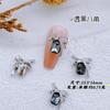 Internet Celebridade Nail Art Pilha Diamante Arco Jóias Super Flash Explosivo Borda Octogonal Diamante Liga Diamante Ornamentos Luz Luxo Decoração de Unhas