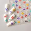 Wangyuan Calcomanía Adhesiva para Uñas Artísticas Repujada 5D Estrella de Mar Oceánica Casual La Más Fácil para Combinar Color Calcomanía de Estrella para Uñas Venta al por Mayor
