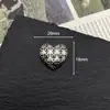 Nuevos Accesorios de Aleación con Forma de Corazón Cruzado, Adornos Vintage con Patrón de Espiga, Accesorios para el Cabello Hechos a Mano, Decoraciones para Zapatos, Materiales y Accesorios para Manualidades