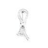 Live Supply personalizado micro-incrustado zircão ouro e prata duas cores zíper pino moda masculina e feminina anti-corrida broche