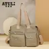 Bolsa de Tela Oxford de Nylon 2025 Nueva Bolsa Cruzada para Madres Gran Capacidad Lona Bolso de Hombro para Mujer Bolso Grande Mochila Casual