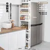 Prateleira de Armazenamento com Fenda 12/16/24cm Banheiro Vaso Sanitário Gabinete Móvel para Fendas Cozinha Prateleira Estreita ao Lado da Geladeira