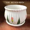 Maceta de Cerámica Tamaño Grande Oferta Especial Liquidación Interior Escritorio Balcón Suculenta Maceta Pequeña Clorofito Helecho Espárrago Maceta Simple Blanca