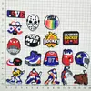 Amuletos para Zapatos de Hockey sobre Hielo Deportivos Pelota de Goma Suave de PVC Decoraciones para Zapatos DIY Desmontables Accesorios Decorativos para Zapatos
