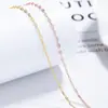 Collar de Nariz de Cerdo de Plata 925, Joyería de Lujo Nicho para Mujer, Cadena de Clavícula de Gama Alta, Cadena para Suéter, Cadena Lisa, Regalo de Cumpleaños