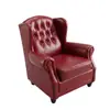 Sofá de sala de charutos estilo americano bar de uísque, conjunto de mesa e cadeiras de café estilo Western vintage, cadeira de tigre para uma pessoa