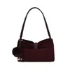 Bolso Tote Retro de Bloques de Color Gamuza Estilo Coreano para Mujer Otoño/Invierno 2026 Nuevo de Gran Capacidad para Viajes Diarios de un Solo Hombro Cruzado