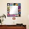 Dopamina Cor Blocos Abstratos Espelho Pintura Decorativa Personalizada Bauhaus Sala de Estar Atmosfera Pintura Decorativa Restaurante Quarto Arte de Parede