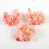 Nueva Cabeza de Hortensia Artificial de 16 Pétalos con Borde Quemado para Broche de Pelo DIY Accesorios Florales de Seda Decorativos Combinación Hanfu Molde Exterior Venta Caliente