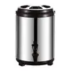 Cubo de acero inoxidable para té de leche, engrosado y aislado, completamente espumado, de gran capacidad comercial, para mantener el frío, adecuado para puestos, cubo para té de leche y leche de soya