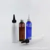 Frasco Marrom de Boca Pontuda 150ml, Frasco de Shampoo, Frasco para Óleo Essencial com Tampa Pontuda Preta, Frasco para Remédio Líquido Transparente com Tampa Pontuda 150ml, Frasco para Óleo