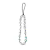 Cadena para Teléfono Nueva Estilo Lujo Ligero Chapada en Color con Forma de Corazón, Llavero para Funda de Teléfono, Colgante para Bolso, Colgante de Perlas, Correa para Teléfono