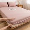 Sábana Ajustable de Algodón Puro Grueso de Verano, Cubrepolvo de Color Sólido de Algodón 100%, Protector de Colchón Simmons, Sábana de Una Pieza Transpirable