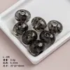 Resina Irregular Furo Grande Gradiente Contas Oliva Oval Furo Reto Acessórios para Roupas Moda Praia Contas Soltas Acessórios para Joias DIY